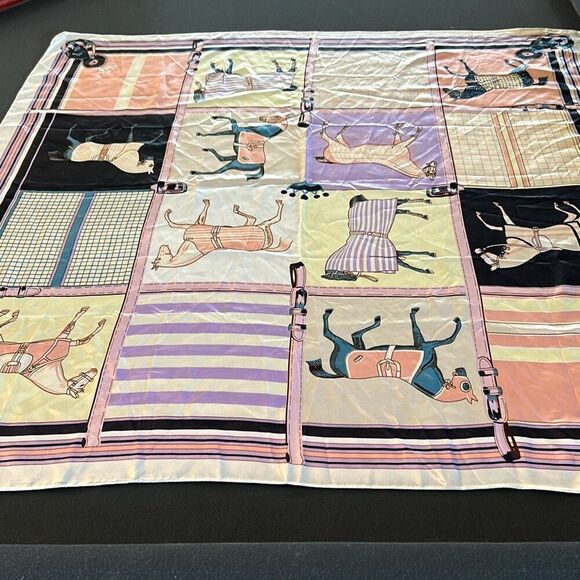 Pastel Equestrian Scarf - Picture 1 of 7